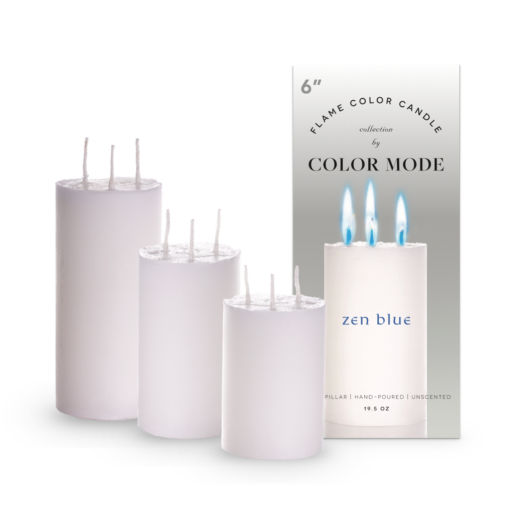 Zen Blue Candle Collection