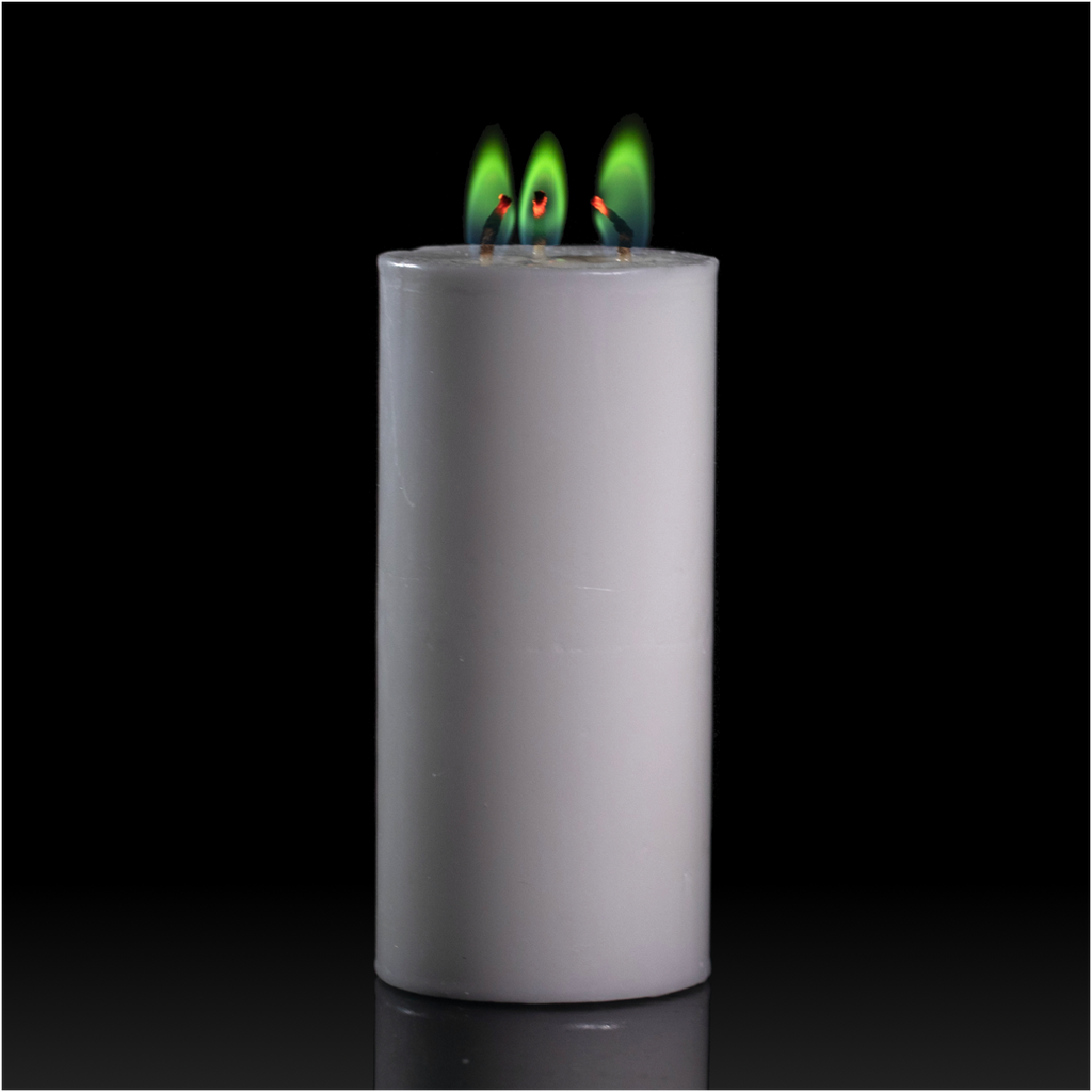 Set the mood candle with our unique colored flame candles, GREEN Flame, Colored Flame, Colored Flame Pillar candle, magic flames, magic candles, mood candle, meditation candle, romantic candle, luxury candle, premium candle, Pillar candles, Color candle